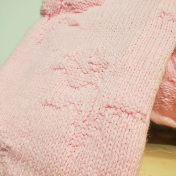 Vintage Objects D'Art Womens L Reversible Sweater Crop Oversized Knit Pink Top - Picture 4 of 15